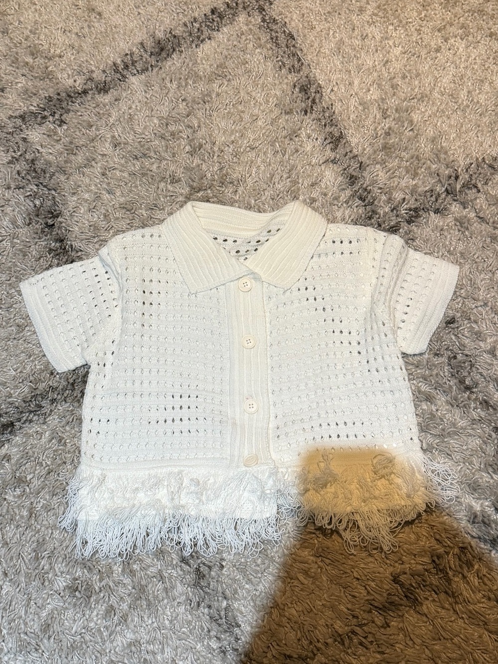 Fringed cardigan
